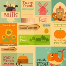 复古农产品海报图片