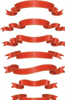 logo彩带红带红绳图片