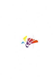 logo彩色羽毛球图片