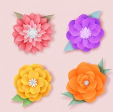 炫彩海报设计花朵背景植物图片
