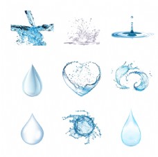 节水广告水滴图片