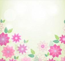 春季背景春季粉色花朵背景图片