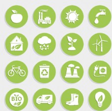 绿树环保图标设计矢量图片