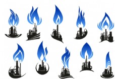 工业石油石油炼制工业标志图片