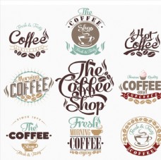 古典咖啡标签图片