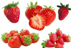 新鲜草莓免抠图图片