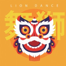 中国风设计舞狮图片