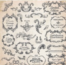 欧式复古复古欧式花纹框图片