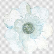 文艺花瓣北欧小清新水彩花朵插画图片