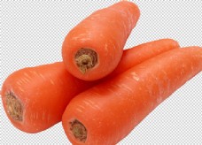 特写胡萝卜萝卜透明底蔬菜免抠图片