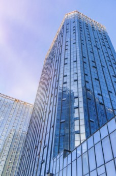 海景城市高楼建筑背景海报素材图片