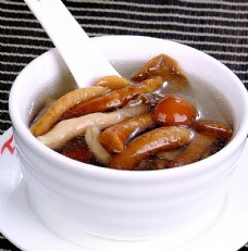生野菜豫菜野生菌菇汤图片