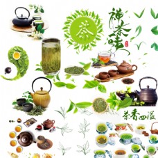 中国风设计茶壶茶杯图片