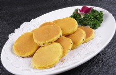 烧饼名片豫菜黄金玉米饼图片