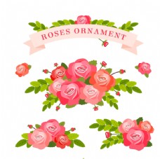 玫瑰花束和丝带图片
