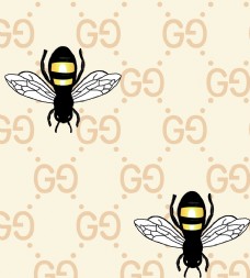 设计字母古驰蜜蜂图片