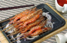 家常菜铁板石烹虾图片