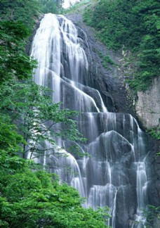 大自然山水瀑布美景摄影图片