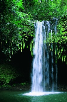 大自然山水瀑布美景图片