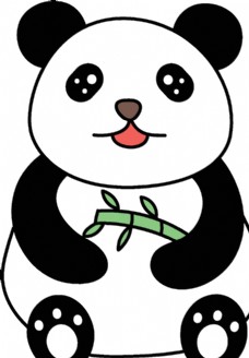 logo矢量卡通熊猫图片