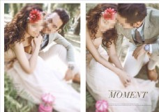 韩国风影楼婚相册模板之屋檐粉色图片