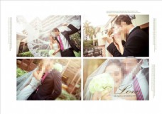 韩国风影楼婚相册模板之单车爱情图片