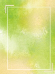 广告春天手绘水彩晕染生机勃勃绿色背景图片