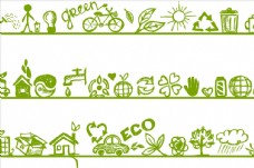 手绘生态环保元素绿色环保图片
