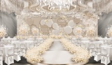 欧式花纹背景米色大气婚礼背景图片