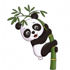 印花素材卡通熊猫图片