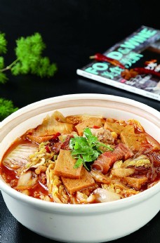 小清新南北热菜砂锅烩菜图片