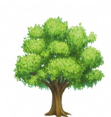 绿树卡通树图片