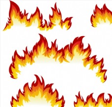 LOGO设计火焰设计矢量图片