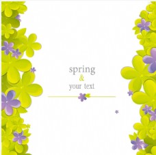 春季卡通花朵边框图片