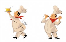 卡通厨师矢量图片