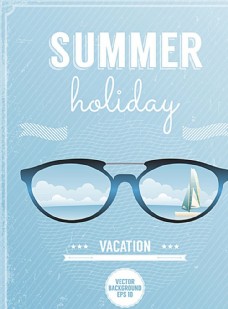 夏季度假海报图片