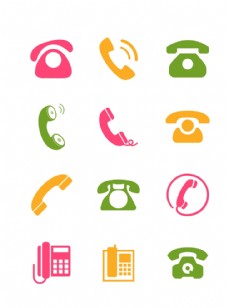 PSD素材手机电话标志矢量图片