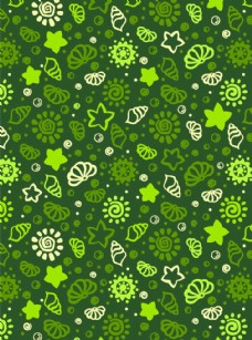 热带雨林绿色花矢量花叶子图片