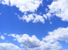 晴空蓝天白云图片