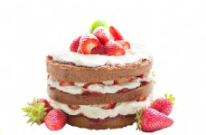 背景图草莓蛋糕图片
