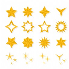 太阳星星五角星图片