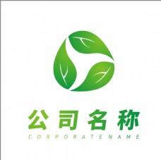 绿色叶子绿色环保logo图片