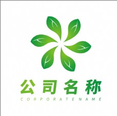 绿色叶子绿色logo设计图片