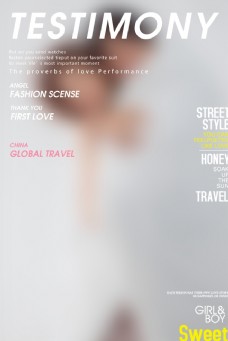 创意画册欧美时尚杂志封面设计图片