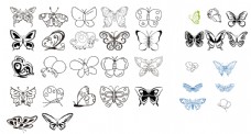 景观设计蝴蝶简笔画图片