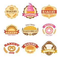 食物蛋糕甜品标签图片