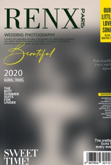 创意画册欧美时尚杂志封面设计图片