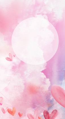 情人节底纹粉色背景图片