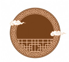 展板中国风传统圆形纹样图片