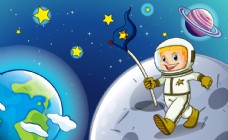 儿童卡通宇航员图片